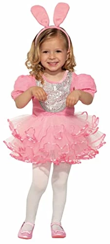 Forum Novelties Girl's Blushing Bunny Costume Dress, Pink