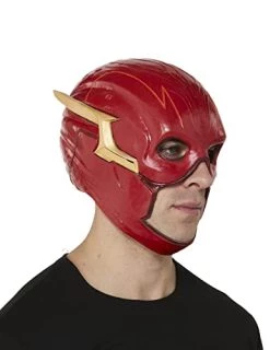 Rubie's Men's DC Comics Flash The Movie Deluxe Flash Overhead Latex Mask, As Shown, One Size -Rubies Shop 31Gfp UNIsL
