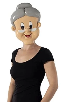 Rubie's Costume Warner Bros. Space Jam Granny Half-Mask, As Shown, One Size -Rubies Shop 31Gsz1ZkP7S