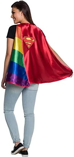 Rubie's Unisex DC Comics Reversible Pride Cape 6 Rubie's Unisex DC Comics Reversible Pride Cape - Image 4