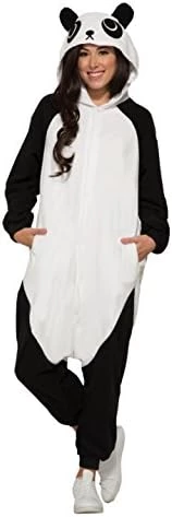 Forum Novelties Adult One-Piece Panda Costume Hooded Jumpsuit 5 Forum Novelties Adult One-Piece Panda Costume Hooded Jumpsuit - Image 3
