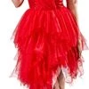 Rubie's Official Harley Quinn Ladies Red Dress Halloween Suicide Squad 2 Women’s Villain Costume