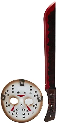 Rubie's Costume Co. Men's Friday The 13th: Jason Mask And Machete Set