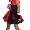 DC Super Villain Collection Harley Quinn Girl's Costume With Tutu Dress