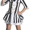 Beetlejuice Costume, Kids Girl Beetlejuice Outfit, Medium, Age 5 - 7 Years, HEIGHT 4’ 2” - 4’ 6” -Rubies Shop 41 OZckigTL