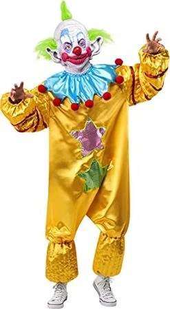 Rubie's Men's Killer Klowns From Outer Space Deluxe Overhead Latex Mask, Shorty, One Size -Rubies Shop 411OA26oP6L