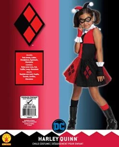 DC Super Villain Collection Harley Quinn Girl's Costume With Tutu Dress -Rubies Shop 412BBqC6pEL