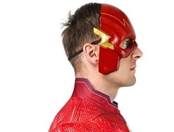 Rubies Adult DC The Flash Movie Plastic Half-Mask, As Shown, One Size -Rubies Shop 412WE6F H0L