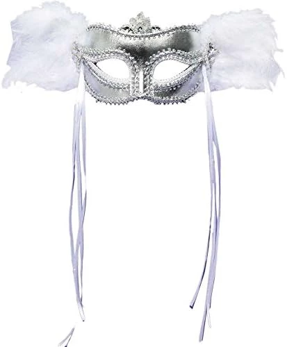 Forum Half Mask With Feathers 5 Forum Half Mask With Feathers - Image 3