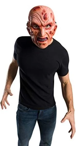 Rubie's Mens Nightmare On Elm Street Freddy Krueger Vacuform Costume Mask, As Shown, One Size US -Rubies Shop 412xYaUwlCL