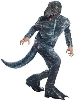 Rubie's Men's Blue Velociraptor Adult 3/4 Vinyl Mask 8 Rubie's Men's Blue Velociraptor Adult 3/4 Vinyl Mask -Rubies Shop 413JdIpPH8L