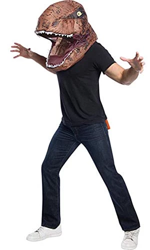 Rubie's Unisex Adult Inflatable Air Head T. Rex Dinosaur Costume Mask, As Shown, One Size US 3 Rubie's Unisex Adult Inflatable Air Head T. Rex Dinosaur Costume Mask, As Shown, One Size US
