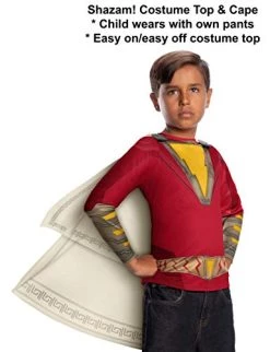 Rubie's Shazam! Movie Child's Costume Top & Hooded Cape, Large -Rubies Shop 414CcScoetL 1