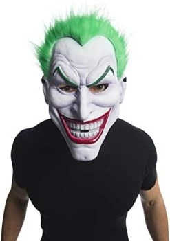 Rubie's Mens Joker Clown Costume Mask, As Shown, One Size US -Rubies Shop 415m4H7aHdL. AC