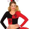 Rubie's Women's DC Comics Harley Quinn Crop Top, Medium/Large 1 Rubie's Women's DC Comics Harley Quinn Crop Top, Medium/Large -Rubies Shop 415oHkAxshL