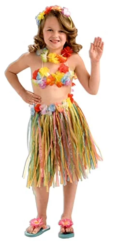 Forum Novelties Child Size Hawaiian Hula Dancer Costume Set, 3-Piece