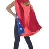 Rubie's Costume DC Superheroes Wonder Woman Deluxe Child Cape Costume, As Shown, One Size
