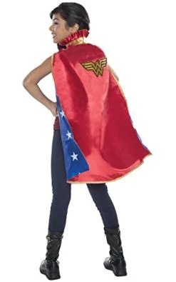 Rubie's Costume DC Superheroes Wonder Woman Deluxe Child Cape Costume, As Shown, One Size