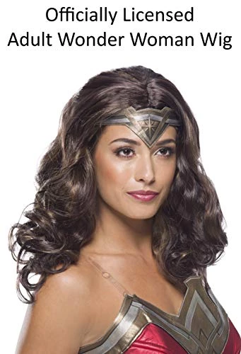 Rubie's Womens Dc Comics Ww84 Wonder Woman Costume Wig, As Shown, One Size US 4 Rubie's Womens Dc Comics Ww84 Wonder Woman Costume Wig, As Shown, One Size US - Image 2