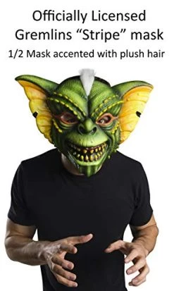 Rubie's Men's Gremlins: Secrets Of The Mogwai Mask With Plush Hair, Stripe, As Shown, One Size -Rubies Shop 419mX4LiEML