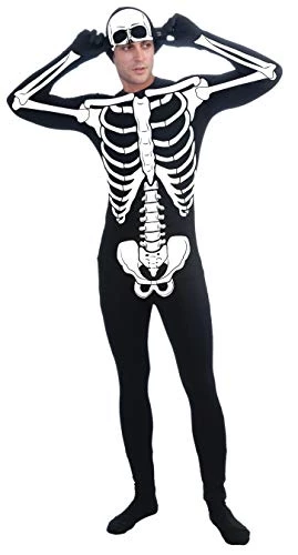 Forum Novelties Men's Skeleton Man Bone Skin Suit Adult Costume 4 Forum Novelties Men's Skeleton Man Bone Skin Suit Adult Costume - Image 2