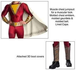 Rubie's Men's Shazam Adult Shazam Grand Heritage Costume -Rubies Shop 41CEEZItQLL