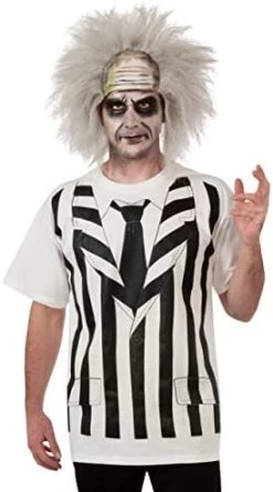 Rubie's Costume Beetlejuice Costume Shirt And Wig -Rubies Shop 41EVgONKlUL. AC