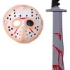 Friday The 13Th Jason Voorhees Mask And Machete Set 2 Friday The 13Th Jason Voorhees Mask And Machete Set -Rubies Shop 41FCJIwm2yL