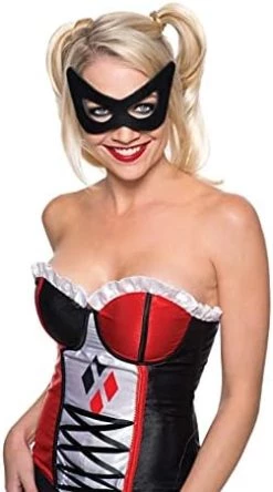 Rubie's Costume Co Women's Dc Superheroes Harley Quinn Mask -Rubies Shop 41FnYCekCiL. AC