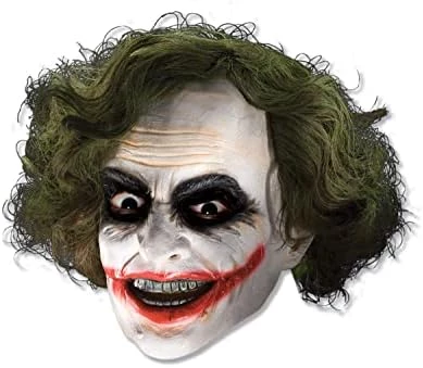 Rubie's Costume Co Men's Batman The Dark Knight The Joker 3/4 Mask, Multi, One Size 5 Rubie's Costume Co Men's Batman The Dark Knight The Joker 3/4 Mask, Multi, One Size - Image 3