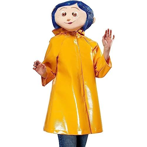 Rubie's Adult Coraline Deluxe Overhead Latex Mask, As Shown, One Size 5 Rubie's Adult Coraline Deluxe Overhead Latex Mask, As Shown, One Size - Image 3