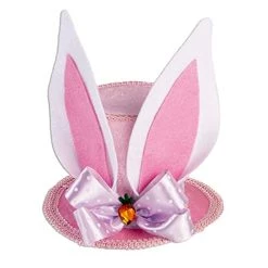 Forum Novelties Party Supplies Mini Easter Hat With Ears, Pink, Standard 78217