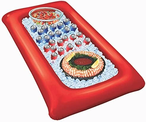 Forum Novelties Party Buffet Inflatable Cooler, 4.4 Feet X 28", Silver With Confetti 10 Forum Novelties Party Buffet Inflatable Cooler, 4.4 Feet X 28", Silver With Confetti - Image 8