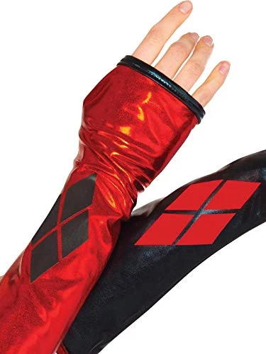 Rubie's Women's Dc Comics Harley Quinn Gauntlets Costume Accessory, Harley Quinn, One Size US 6 Rubie's Women's Dc Comics Harley Quinn Gauntlets Costume Accessory, Harley Quinn, One Size US - Image 4