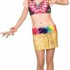 Forum Novelties Women's Standard 3D Graphic Sublimation Printed Hula Dancer Costume Top