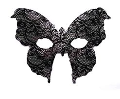 Forum Mardi Gras Masquerade Costume Italian Half Mask Sex Appeal Lace Butterfly