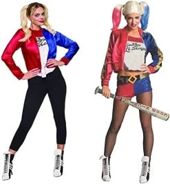 Rubie's Official DC Comics Suicide Squad, Harley Quinn Joker Ladie's Costume Kit, Womens Super Villain Fancy Dress -Rubies Shop 41ZZxB0YUML. AC