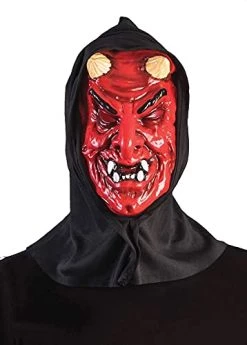 Forum Novelties Men's Hooded Mask, Devil, One Size