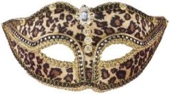 Forum Leopard Print Venetian Mask -Rubies Shop 41fOTsobZqL. AC