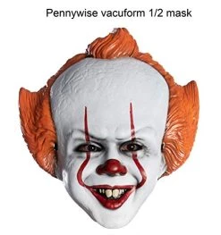 Rubie's IT Movie Chapter 2 Adult Pennywise Vacuform Mask Adult Costume -Rubies Shop 41fa5Of23cL