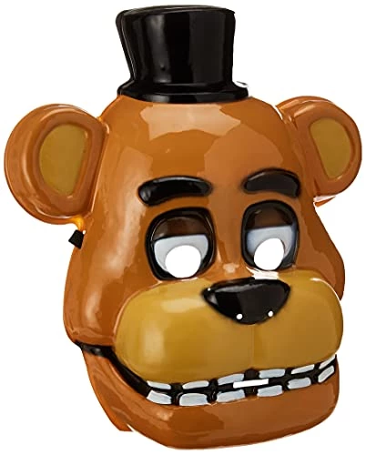 Rubie's Adult Five Nights At Freddy's Freddy Half Mask White 4 Rubie's Adult Five Nights At Freddy's Freddy Half Mask White - Image 2