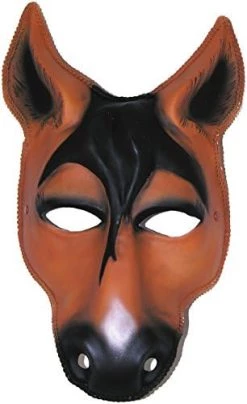 Mardi Gras Horse Elegant Venetian Plastic Animal Face Mask Masquerade Accessory -Rubies Shop 41fw7ydrIDL. AC