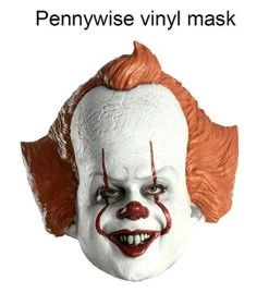 Rubie's IT Movie Chapter 2 Adult Pennywise Vinyl Mask Adult Costume -Rubies Shop 41glo bSL1L