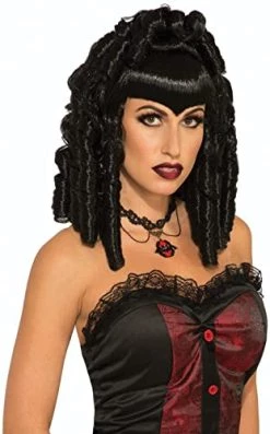 Forum Novelties Women's Regal Vampiress Costume Wig, Black, One Size