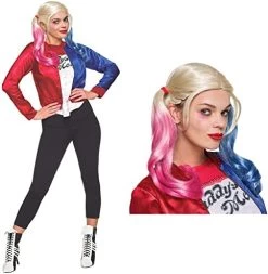 Rubie's Official DC Comics Suicide Squad, Harley Quinn Joker Ladie's Costume Kit, Womens Super Villain Fancy Dress -Rubies Shop 41iE6kzNRiL. AC