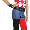 Rubie's Official DC Super Hero Girl's Harley Quinn Costume, Kids Super Villain Fancy Dress