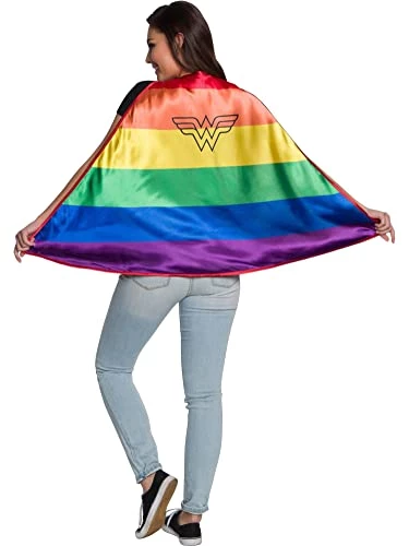 Rubie's Unisex DC Comics Reversible Pride Cape 3 Rubie's Unisex DC Comics Reversible Pride Cape