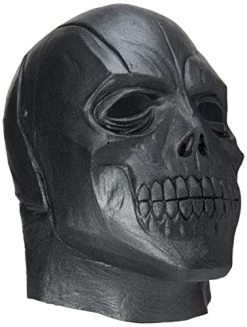 Rubie's Costume Men's Arkham City Adult Deluxe Overhead Latex Black Mask