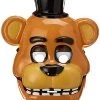 Rubie's Adult Five Nights At Freddy's Freddy Half Mask White -Rubies Shop 41lufKGCuL