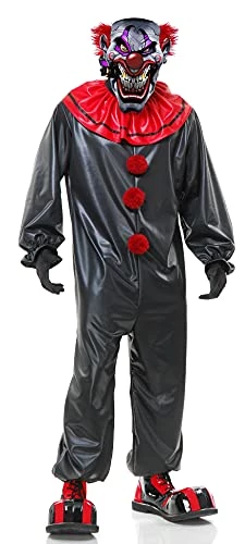 Charades Men's Smokin' Joe Evil Clown Mask